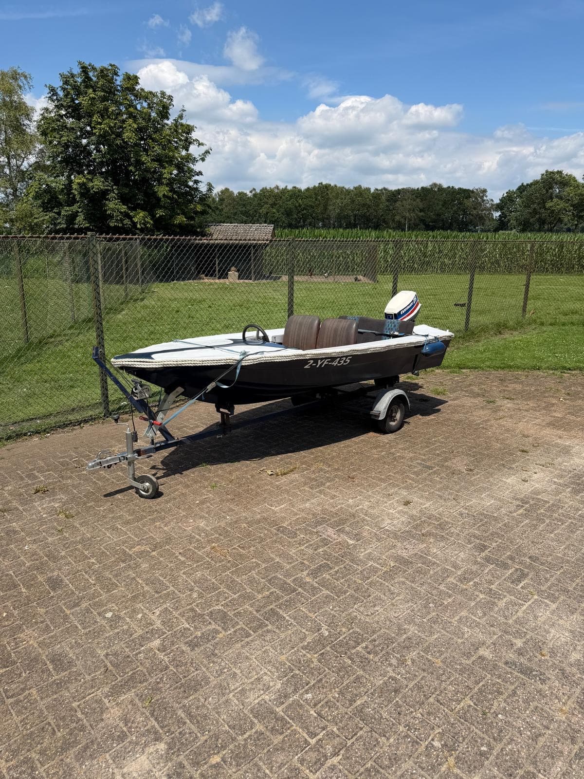 Speedboot 25 pk evinrude 2 takt - Afbeelding 1