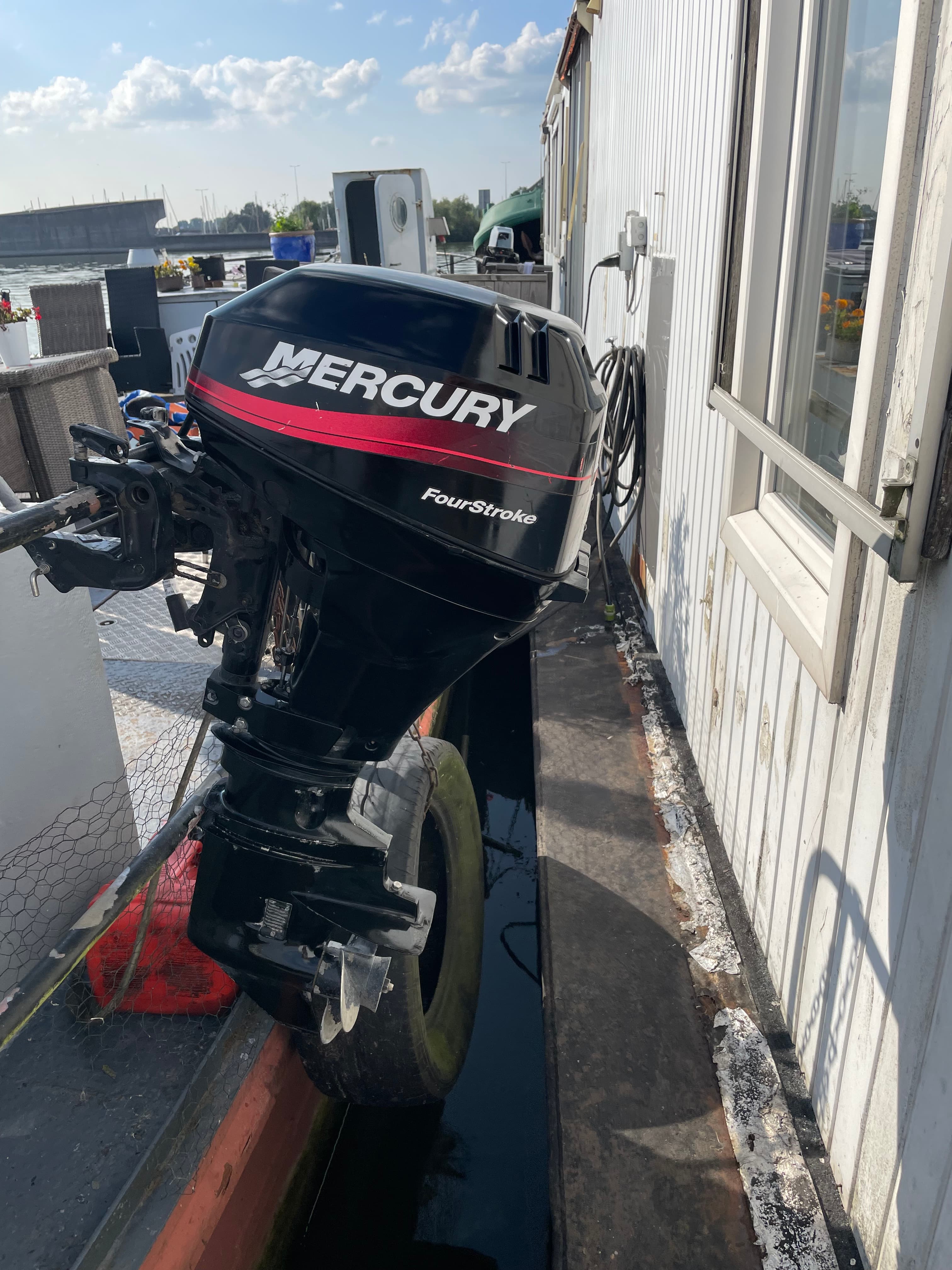 Mercury 15 pk 4 takt + gashendel - Afbeelding 1
