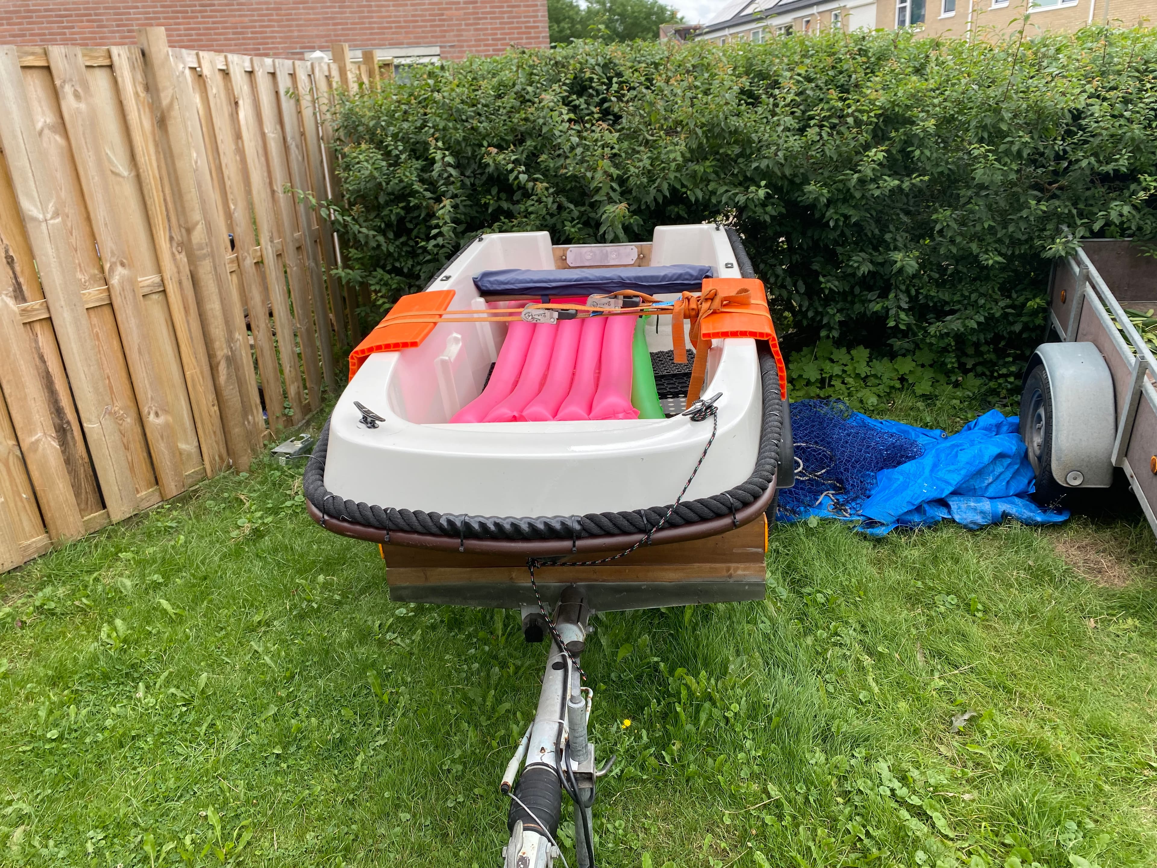 Bootje met trailer en motor te koop - Afbeelding 1