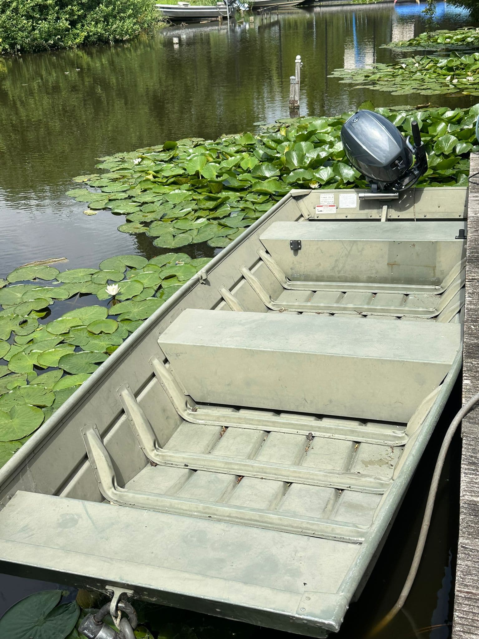 Smokercraft aluminium platbodem in zeer goede staat event. met Yamaha 20 PK 4-takt (2024) - Afbeelding 1