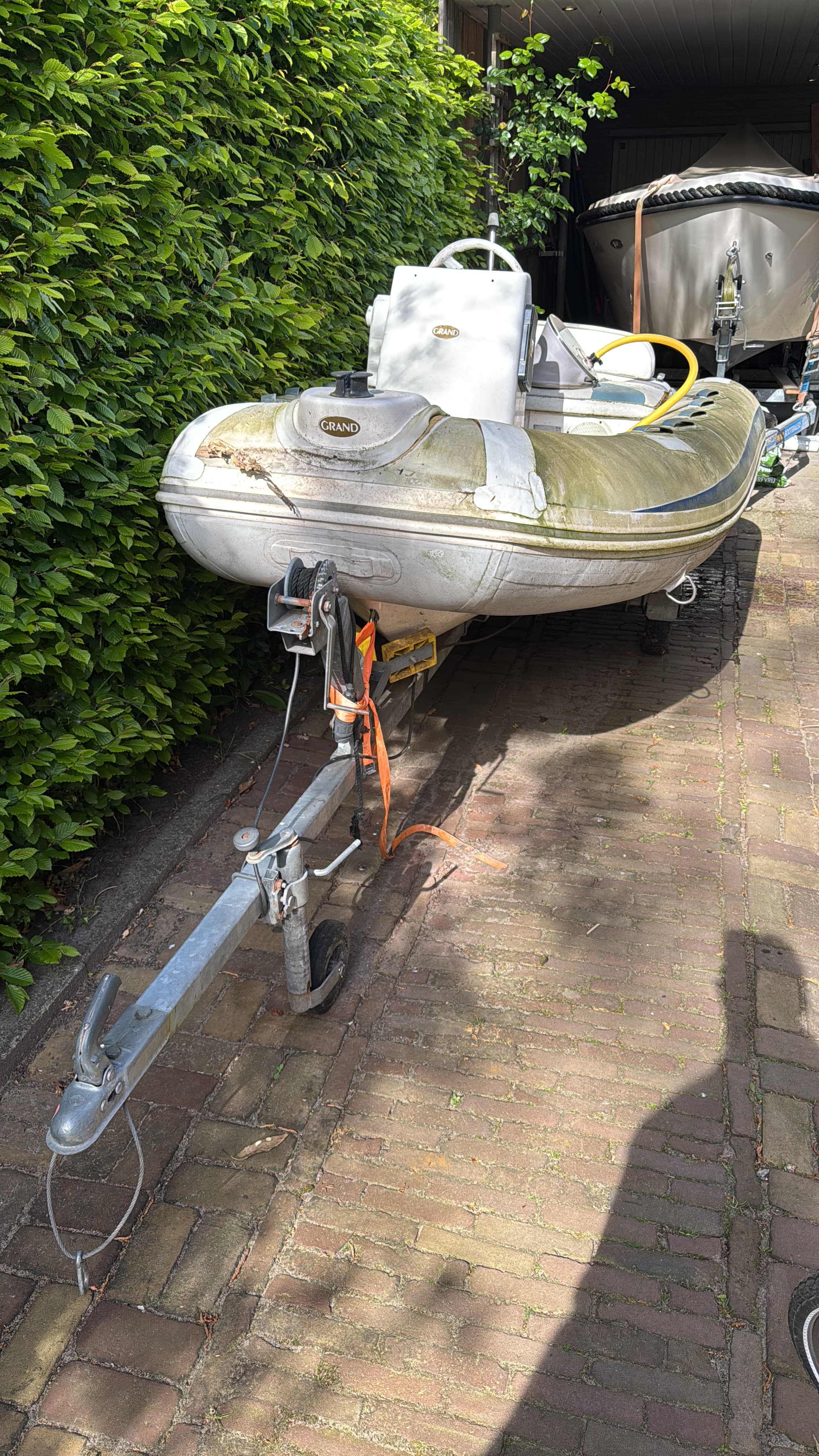 Opknapper RIB boot met transport trailer - Afbeelding 1