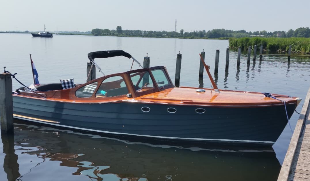 Mahoniehouten Zweedse kruiser Storebro Solo - Afbeelding 1