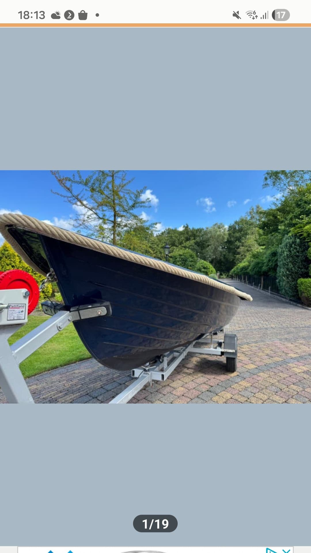 Sloep 4,80m met 9.9pk motor en trailer. - Afbeelding 1