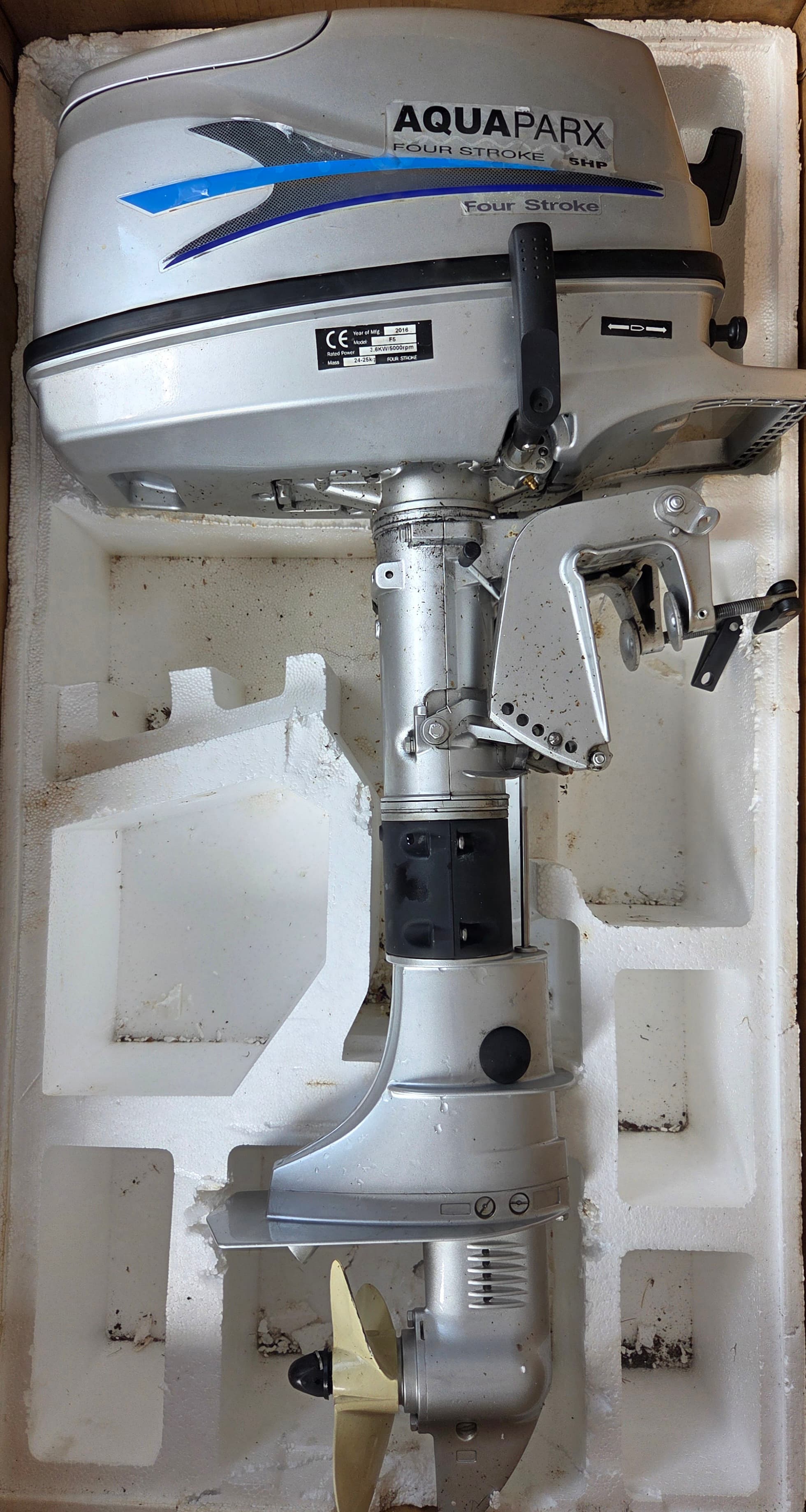 Aquaparx 5PK Buitenboordmotor - 4-takt, 2016 model - Afbeelding 1