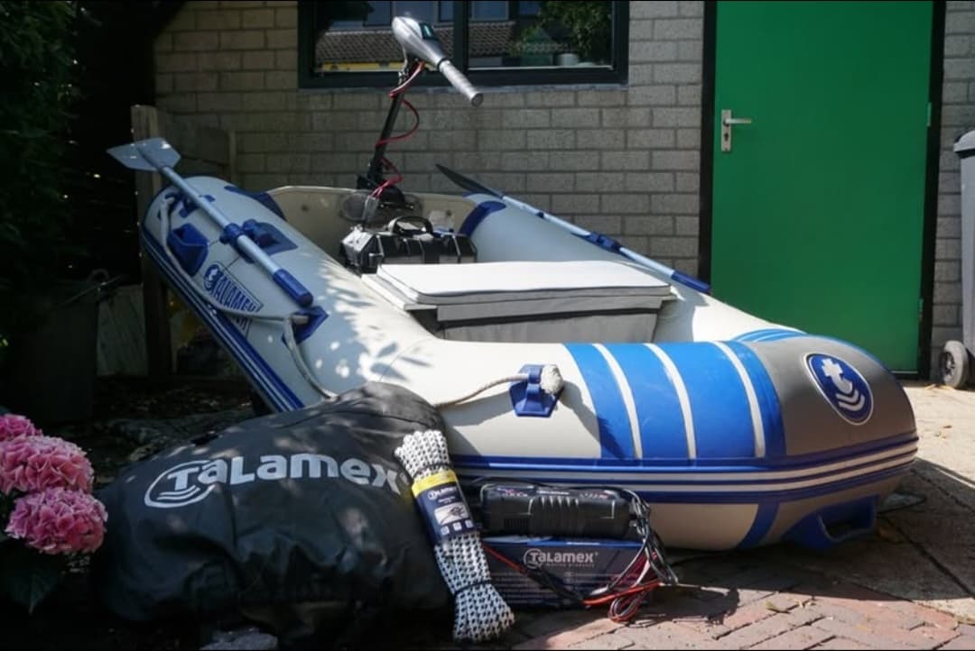 Talamex rubberboot en elektromotorset - Afbeelding 1